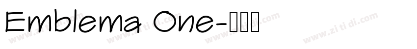 Emblema One字体转换